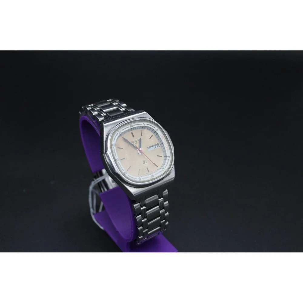Vintage Seiko SQ 7559-5000 Quartz Push Light Day Date Watch 1979